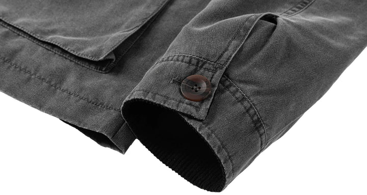 Parka met corduroy kraag