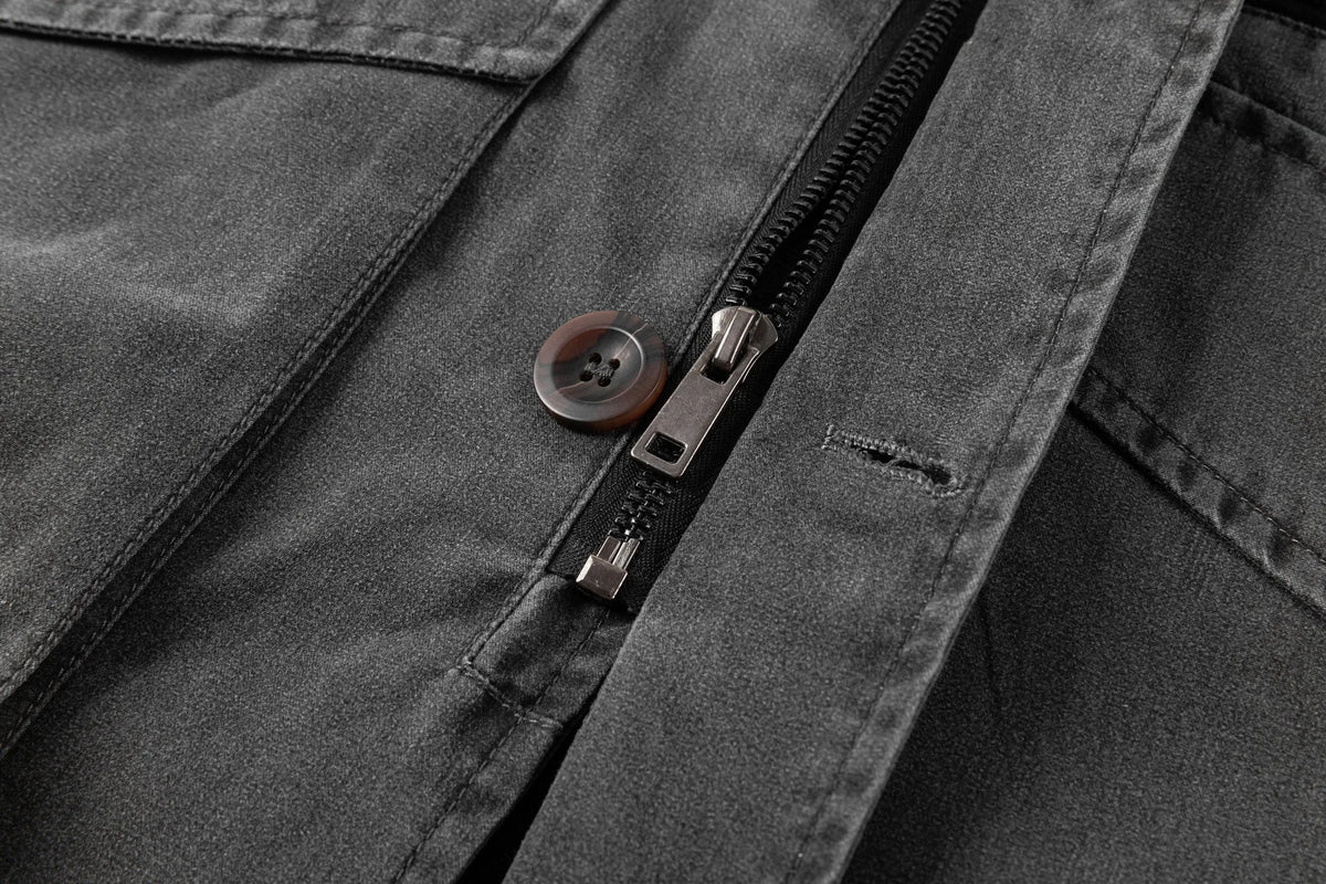 Parka met corduroy kraag