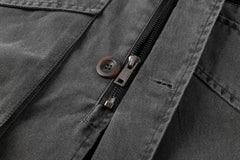 Parka met corduroy kraag