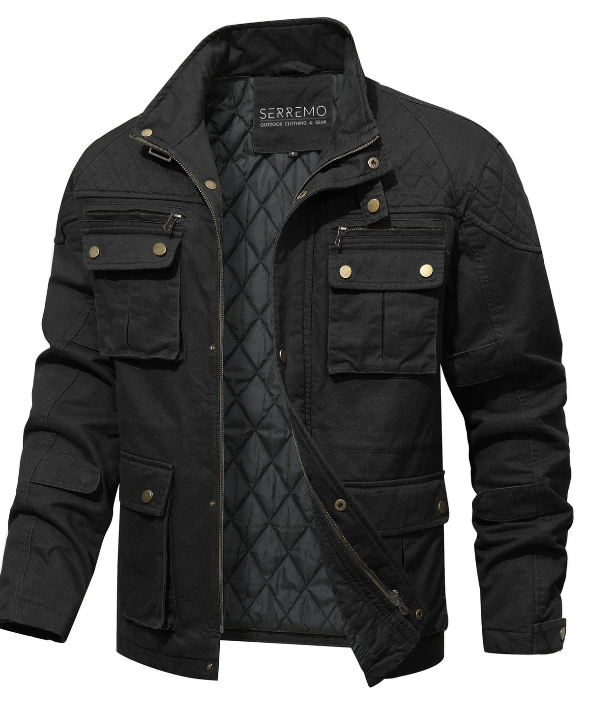 Parka met utility pockets