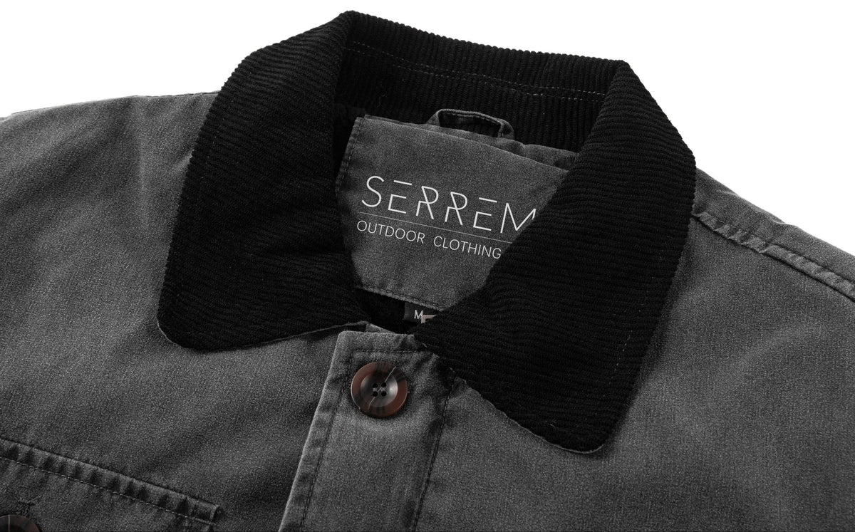 Parka met corduroy kraag