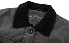 Parka met corduroy kraag