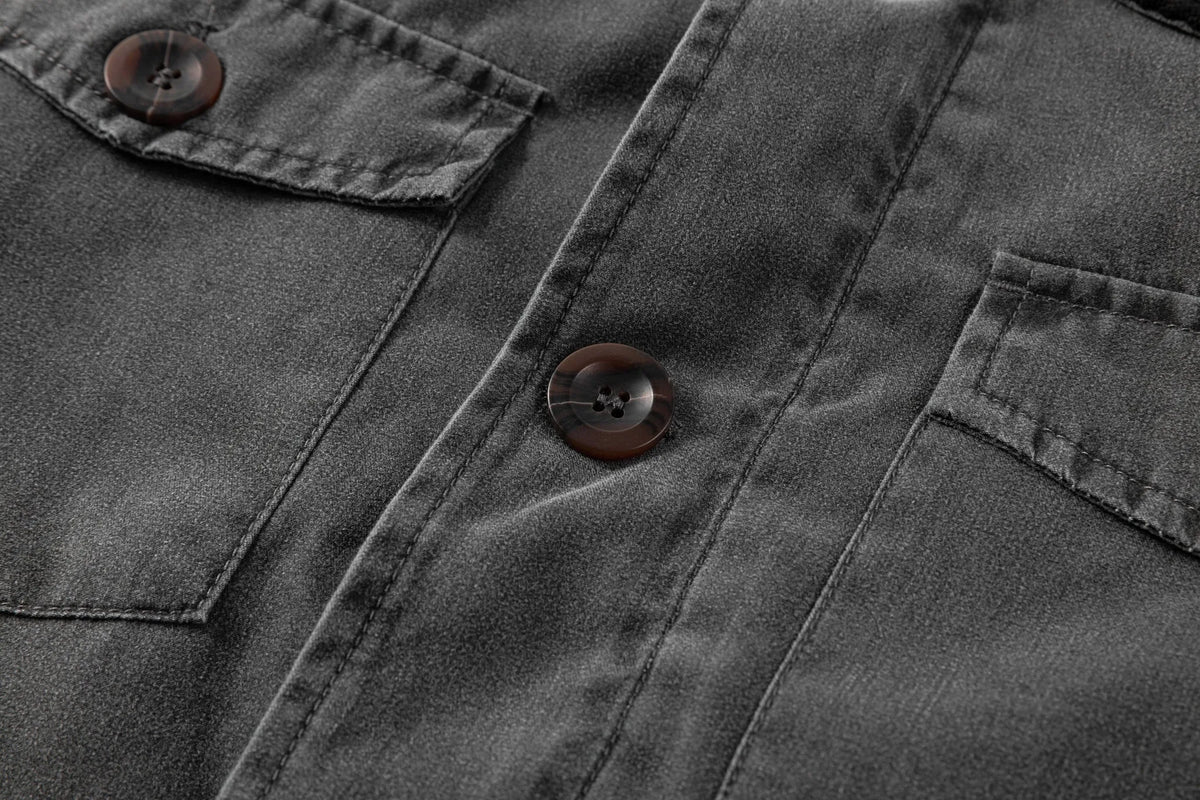 Parka met corduroy kraag