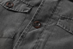 Parka met corduroy kraag
