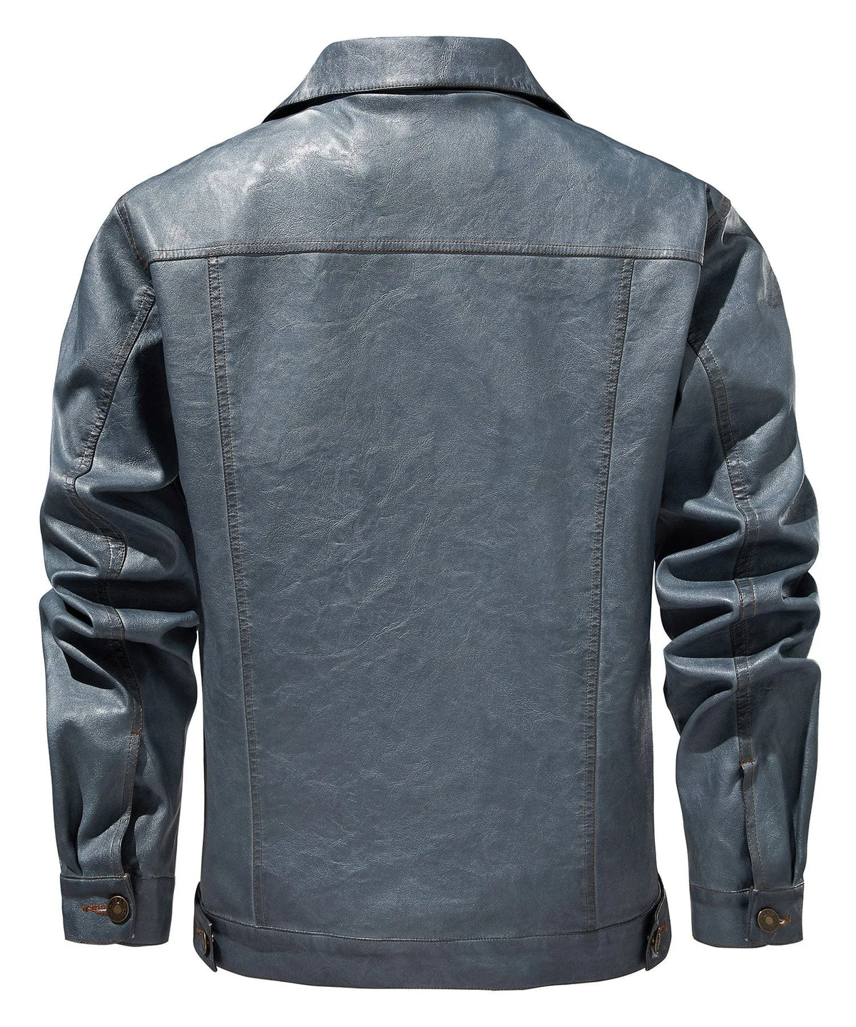Leren jassen met button-front