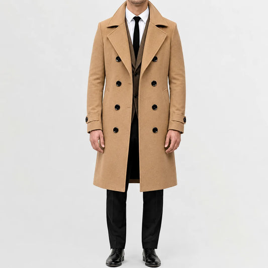 Trenchcoat met double-breasted sluiting
