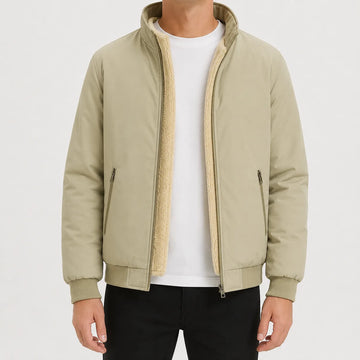 Puffer jacket met fleece lining
