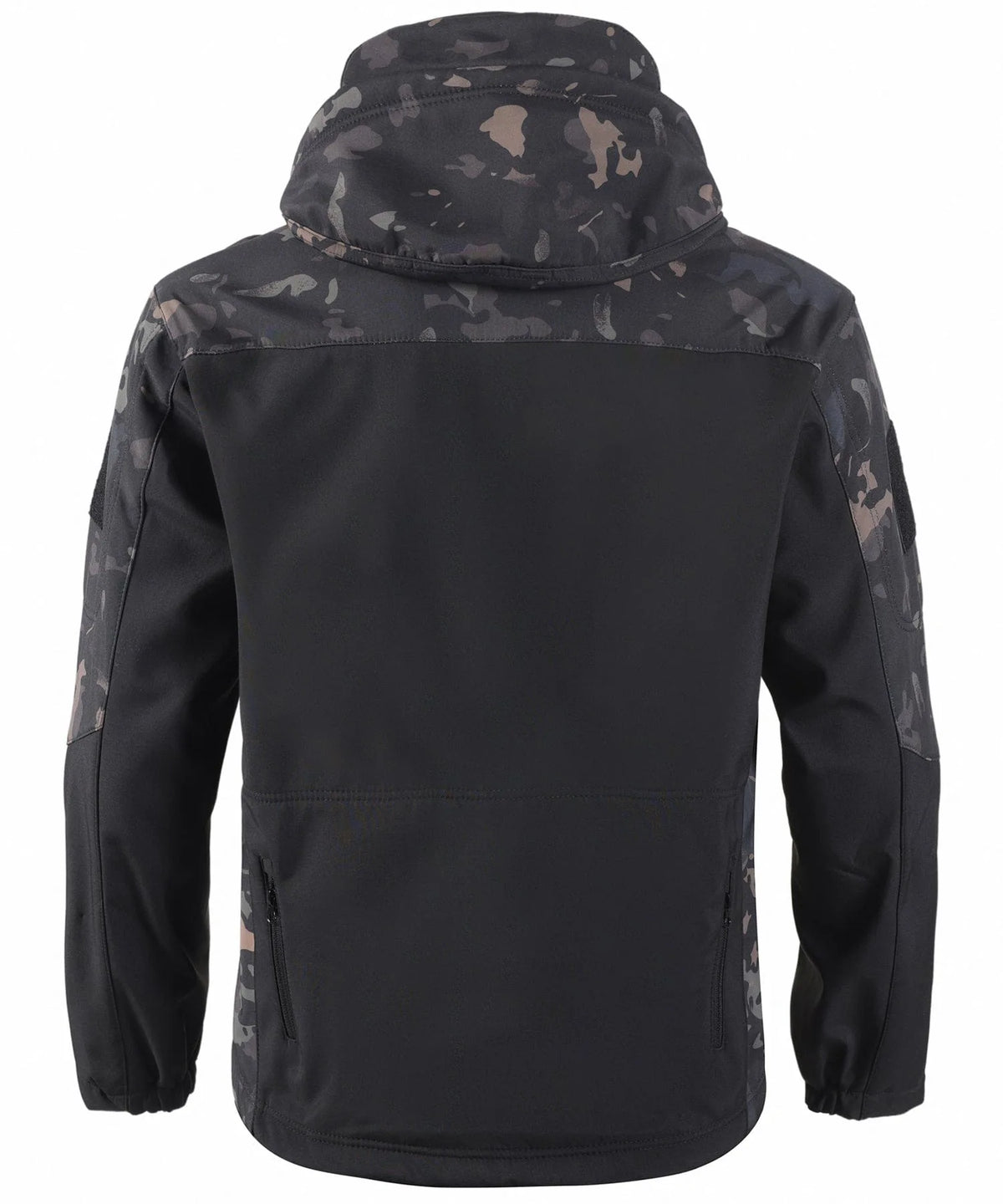 Parka met camouflage en verstelbare capuchon