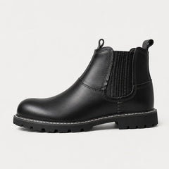 Veterschoenen boots met elastische zijpanelen
