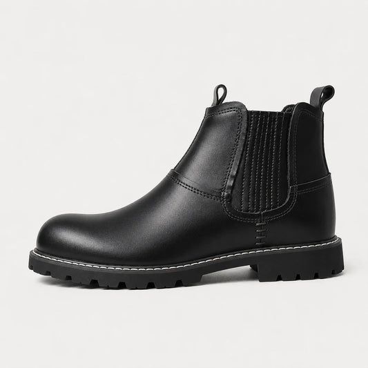 Veterschoenen boots met elastische zijpanelen