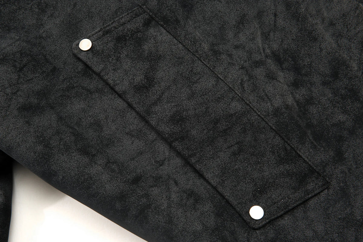 Oversized bomberjack met fleece hood