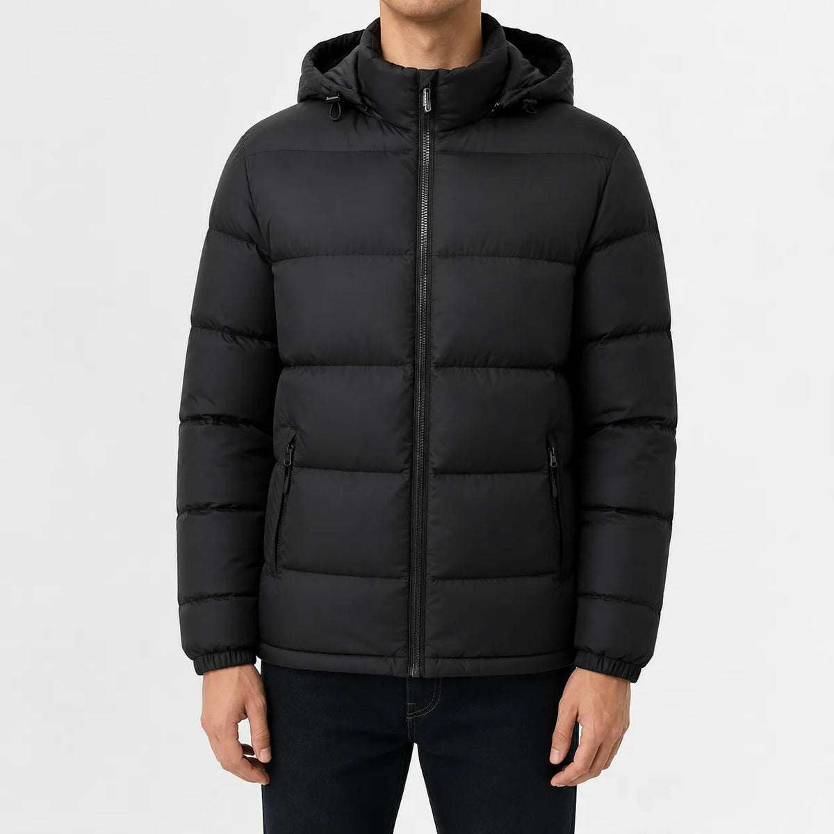 Puffer jacket met capuchon