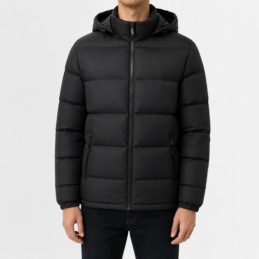 Puffer jacket met capuchon