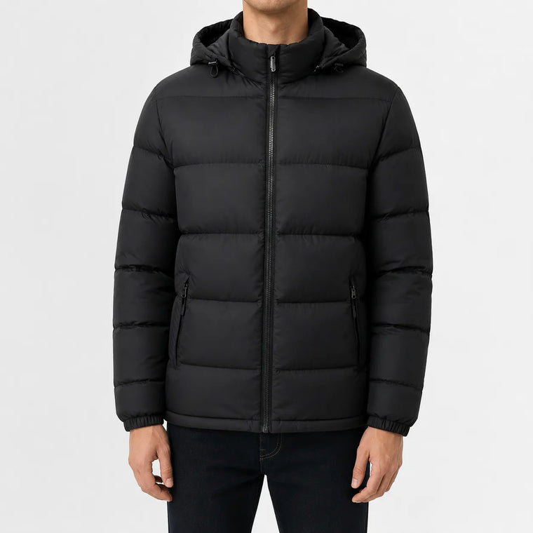Puffer jacket met capuchon