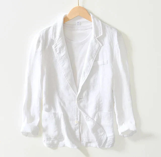 Blazer met reverskraag en opgerolde mouwen
