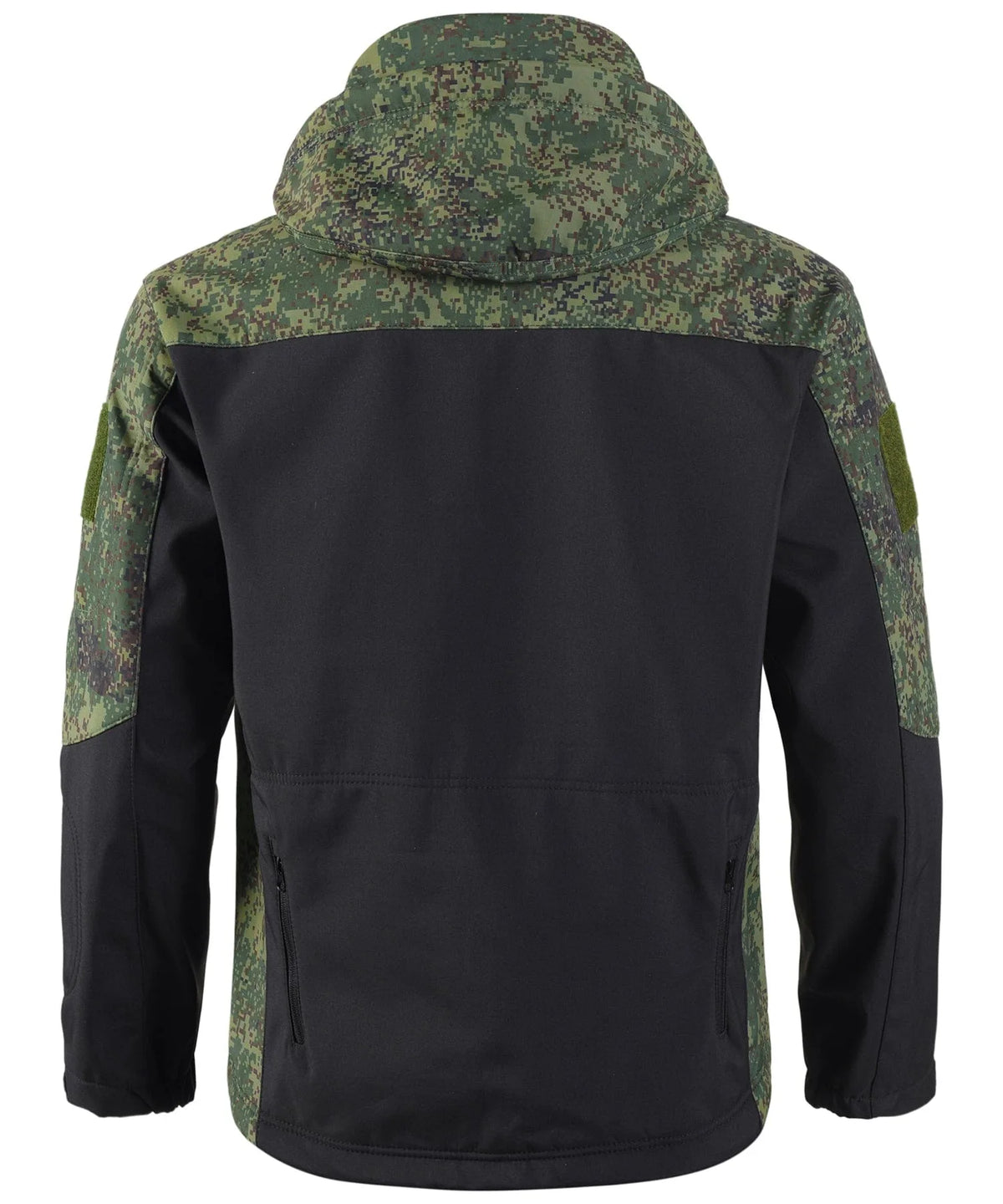Parka met camouflage en verstelbare capuchon