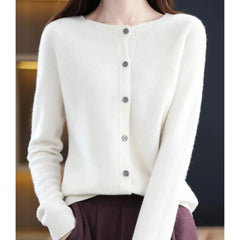 Cardigan met knoopsluiting en lange mouwen