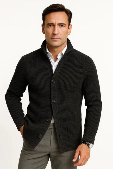 Cardigan met V-neck en knoopsluiting