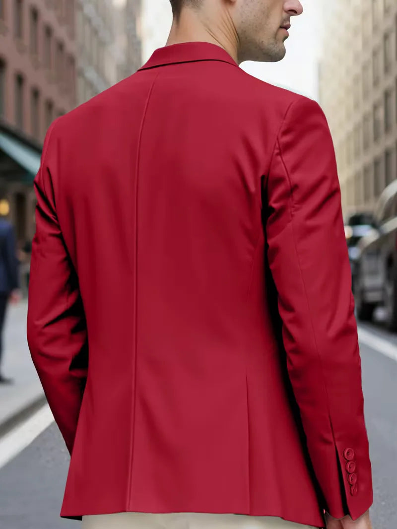 Casual blazer met dubbele knoopsluiting