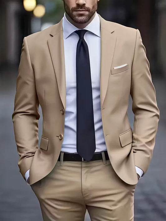 Casual blazer met dubbele knoopsluiting