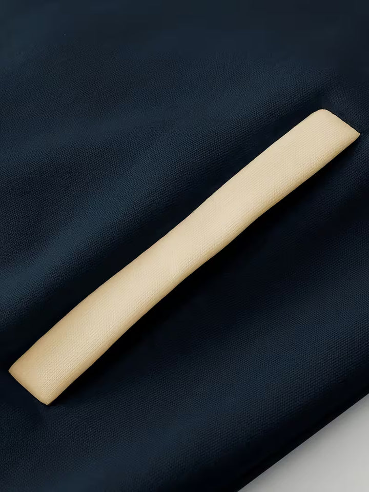 Casual jas met color-block ontwerp en baseball kraag