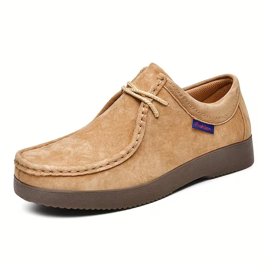 Casual schoenen van varkensleer met antislip rubberen zool