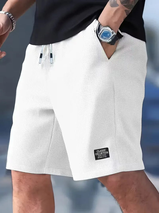 Casual shorts met trekkoord taille en zijzakken