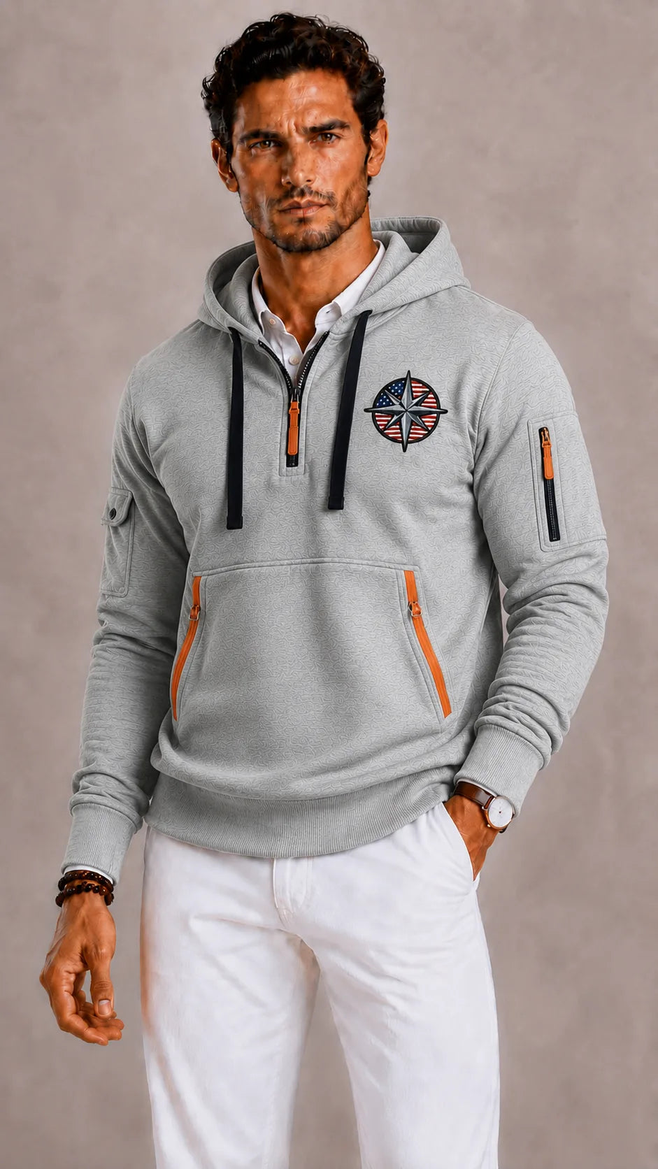 Hoodie met kangaroo pocket