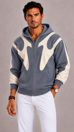 Hoodie met kleurblok ontwerp