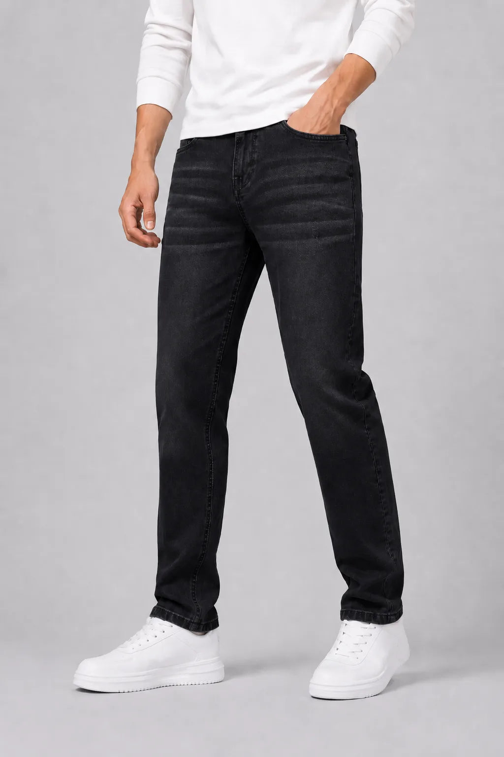 Straight jeans met vijf-pocket design
