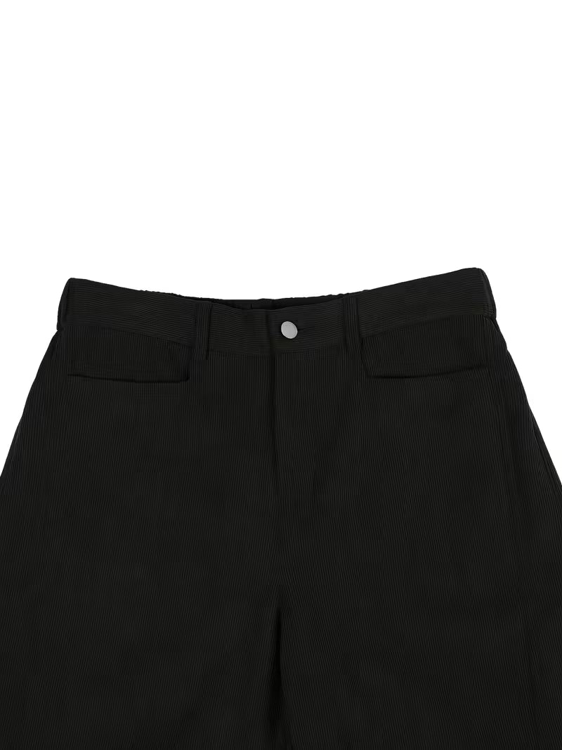 Corduroy broek met losse rechte pijpen