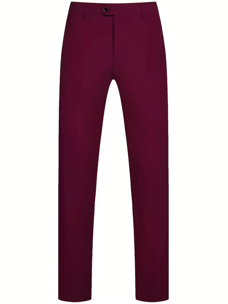 Driedelig heren pak met slim fit en glanzende afwerking