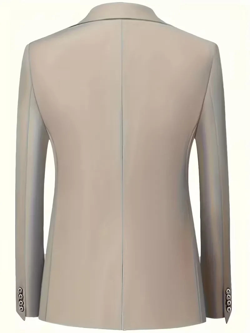 Driedelig heren pak met slim fit en glanzende afwerking