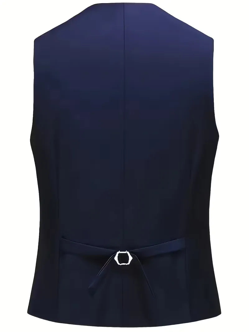 Driedelig heren pak met slim fit en glanzende afwerking