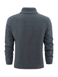Fleece vest met opstaande kraag