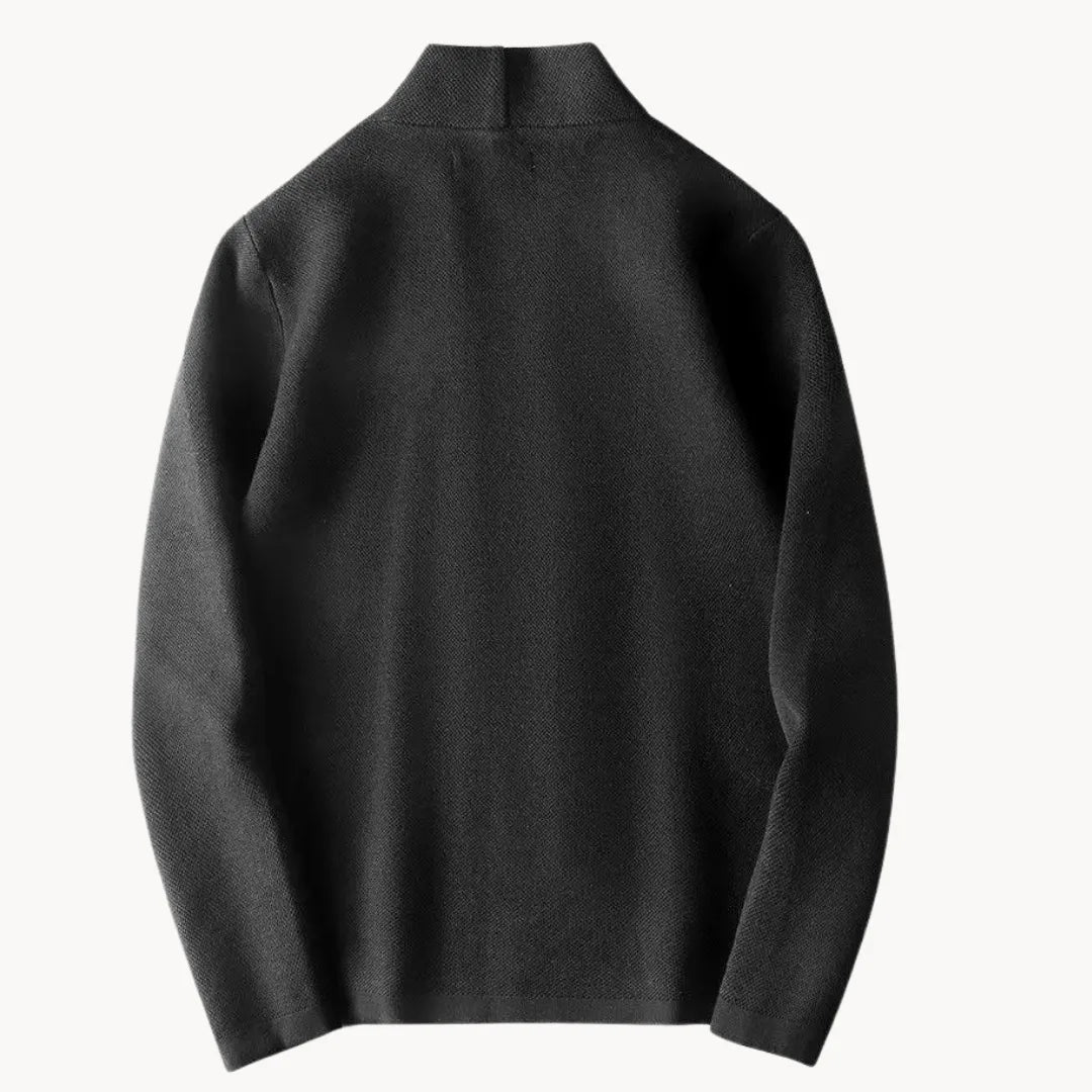 Gebreid vest met open voorkant en lange mouwen