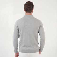 Polo shirt slim fit met lange mouwen