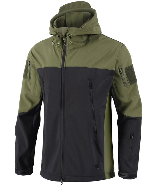 Parka met camouflage en verstelbare capuchon