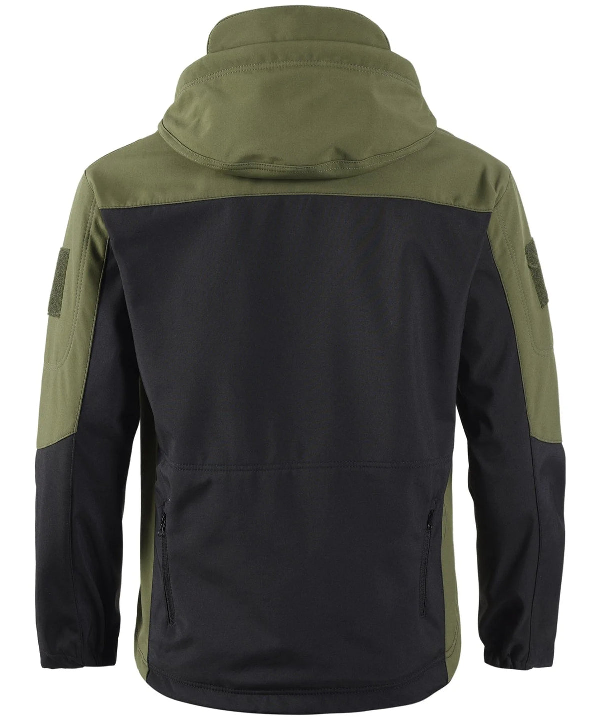 Parka met camouflage en verstelbare capuchon