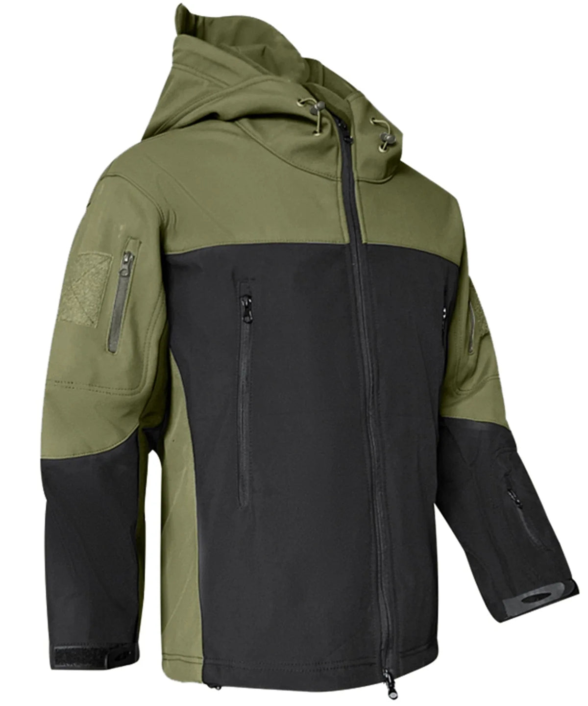 Parka met camouflage en verstelbare capuchon