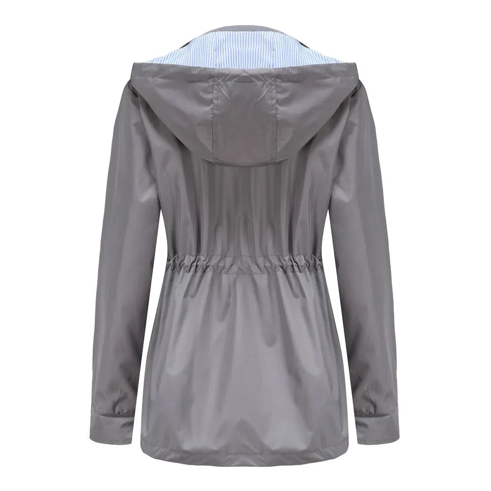 Waterdichte hooded jas