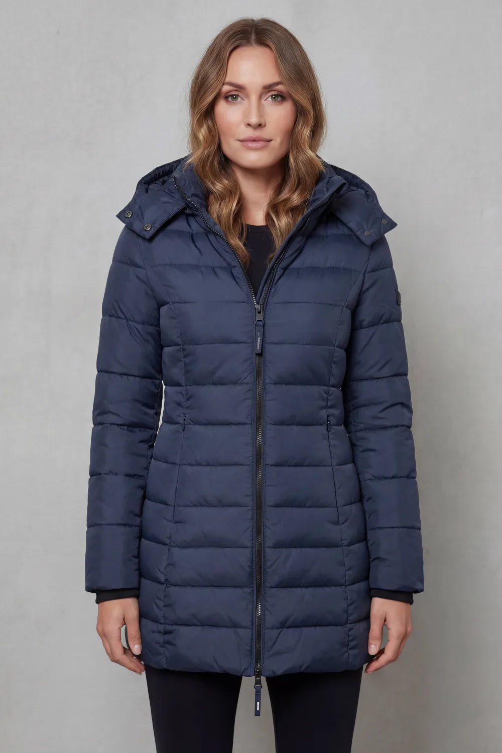Puffer jas met capuchon