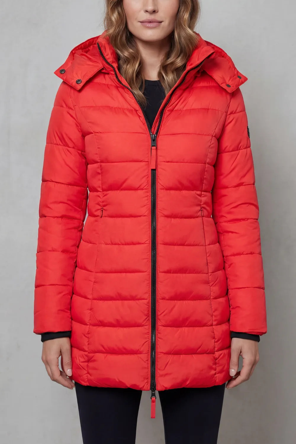 Puffer jas met capuchon