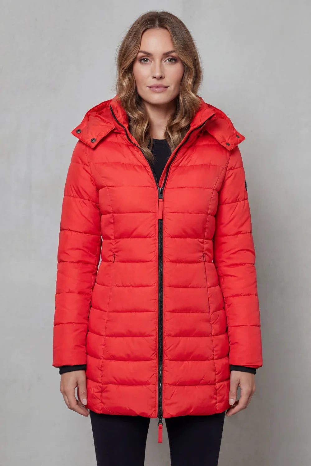 Puffer jas met capuchon