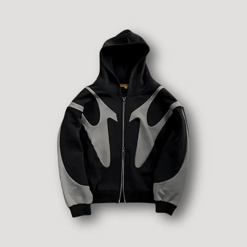 Oversized hoodie met colorblock design