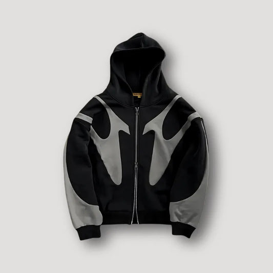 Oversized hoodie met colorblock design