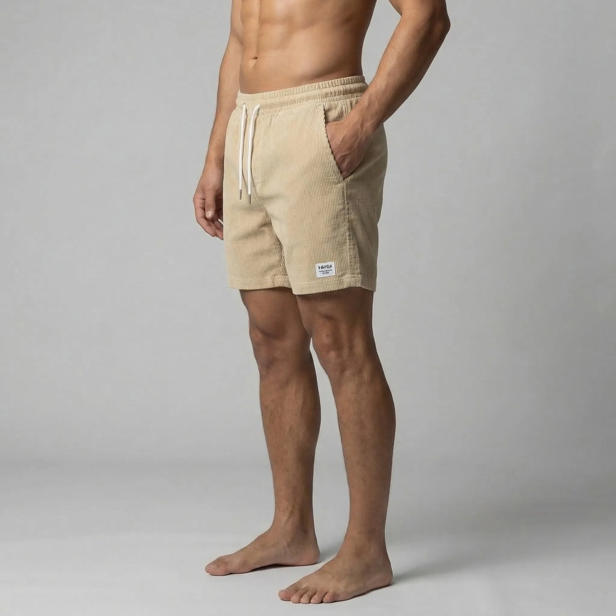 Regular fit shorts met drawstring
