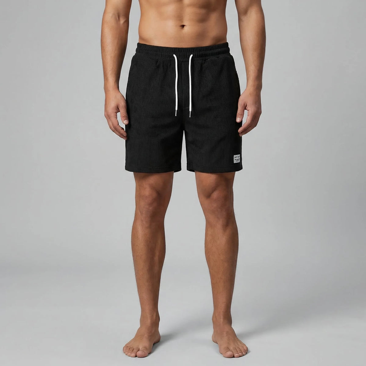 Regular fit shorts met drawstring
