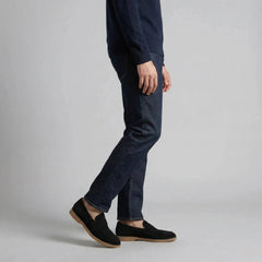 Penny loafers met suede