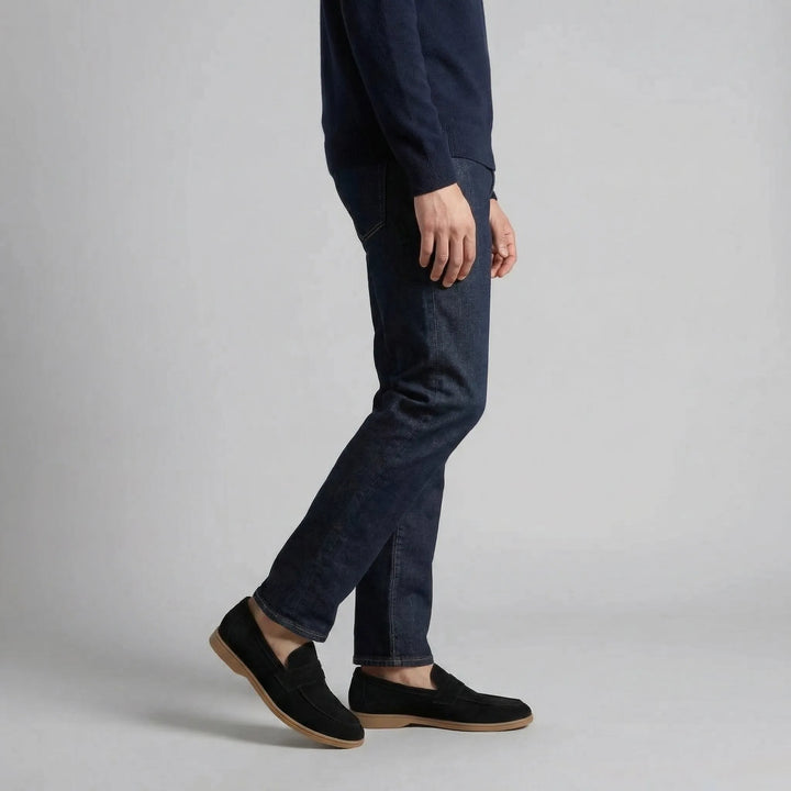 Penny loafers met suede